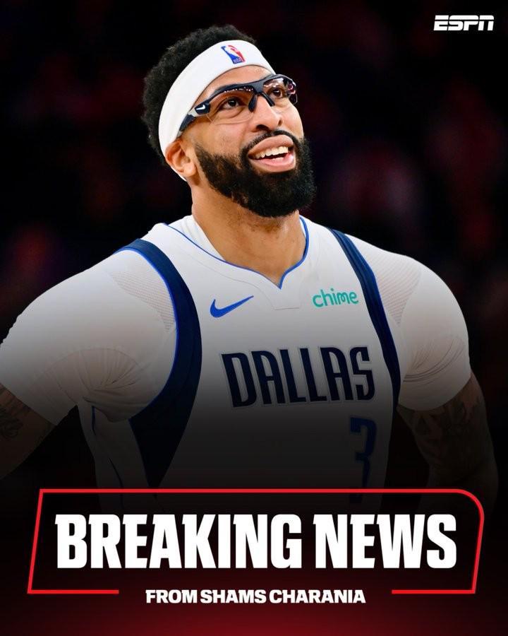 MK体育官方网站-Shams：独行侠将浓眉等4人交易至奇才，换来4名球员+5个选秀权